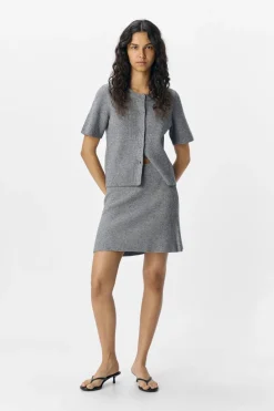 Outlet Objviola Re Short Knit Skirt Sæt 🛍️|Nederdele
