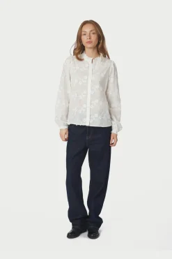 Neo Noir Bluser & Skjorter|Ammevenligt Tøj<Oda Deco Emb Shirt 166733