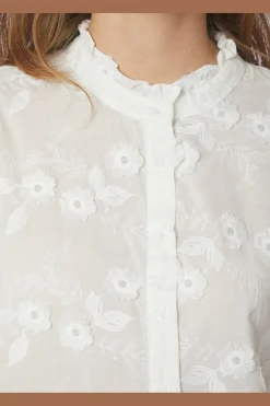 Neo Noir Bluser & Skjorter|Ammevenligt Tøj<Oda Deco Emb Shirt 166733