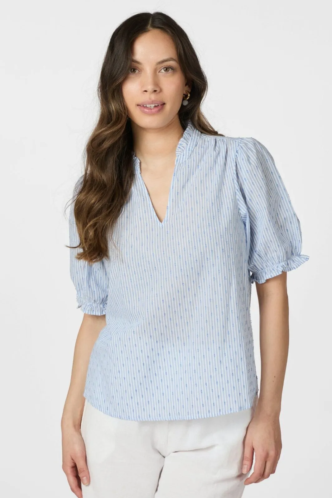 Neo Noir Bluser & Skjorter<Odesa Dot Stripe Blouse 166039