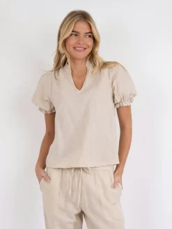 Neo Noir Bluser & Skjorter|Sæt 🛍️<Odesa Linen Blouse
