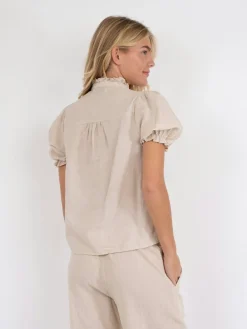 Neo Noir Bluser & Skjorter|Sæt 🛍️<Odesa Linen Blouse