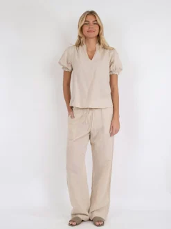Neo Noir Bluser & Skjorter|Sæt 🛍️<Odesa Linen Blouse