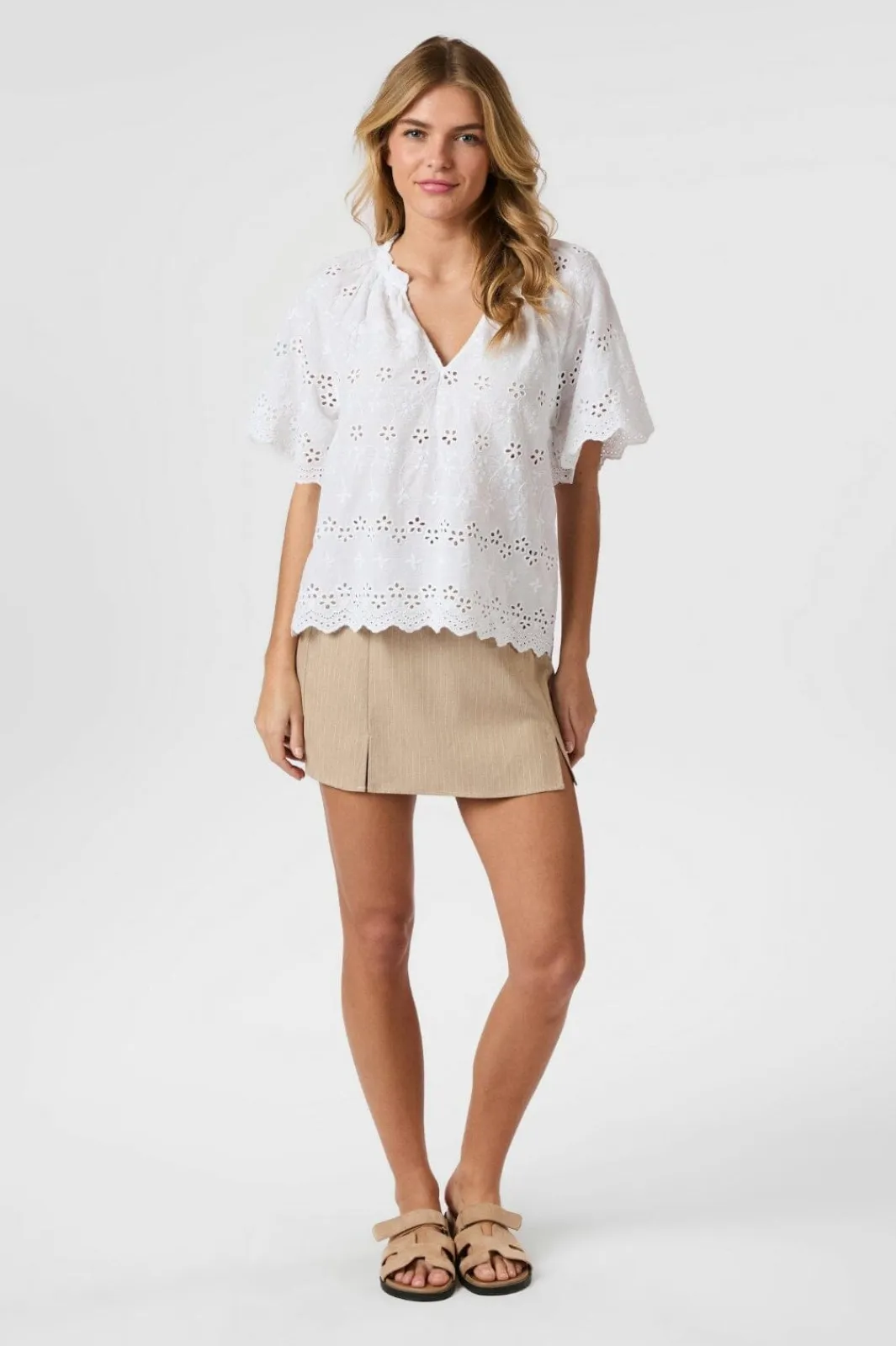 Sale Odet Embroidery Blouse 165172 Bluser & Skjorter