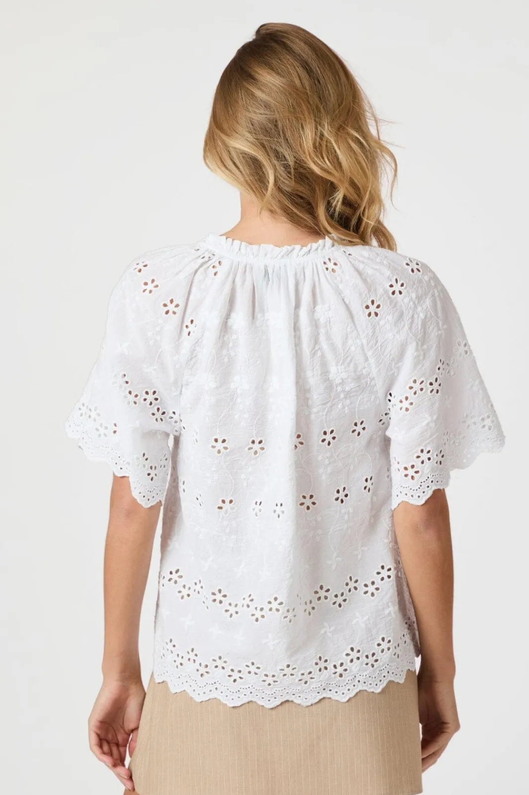 Sale Odet Embroidery Blouse 165172 Bluser & Skjorter