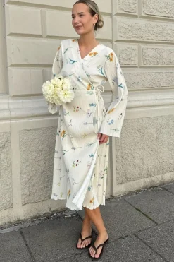 Hot Ofeliaic Long Wrap Dress Kjoler