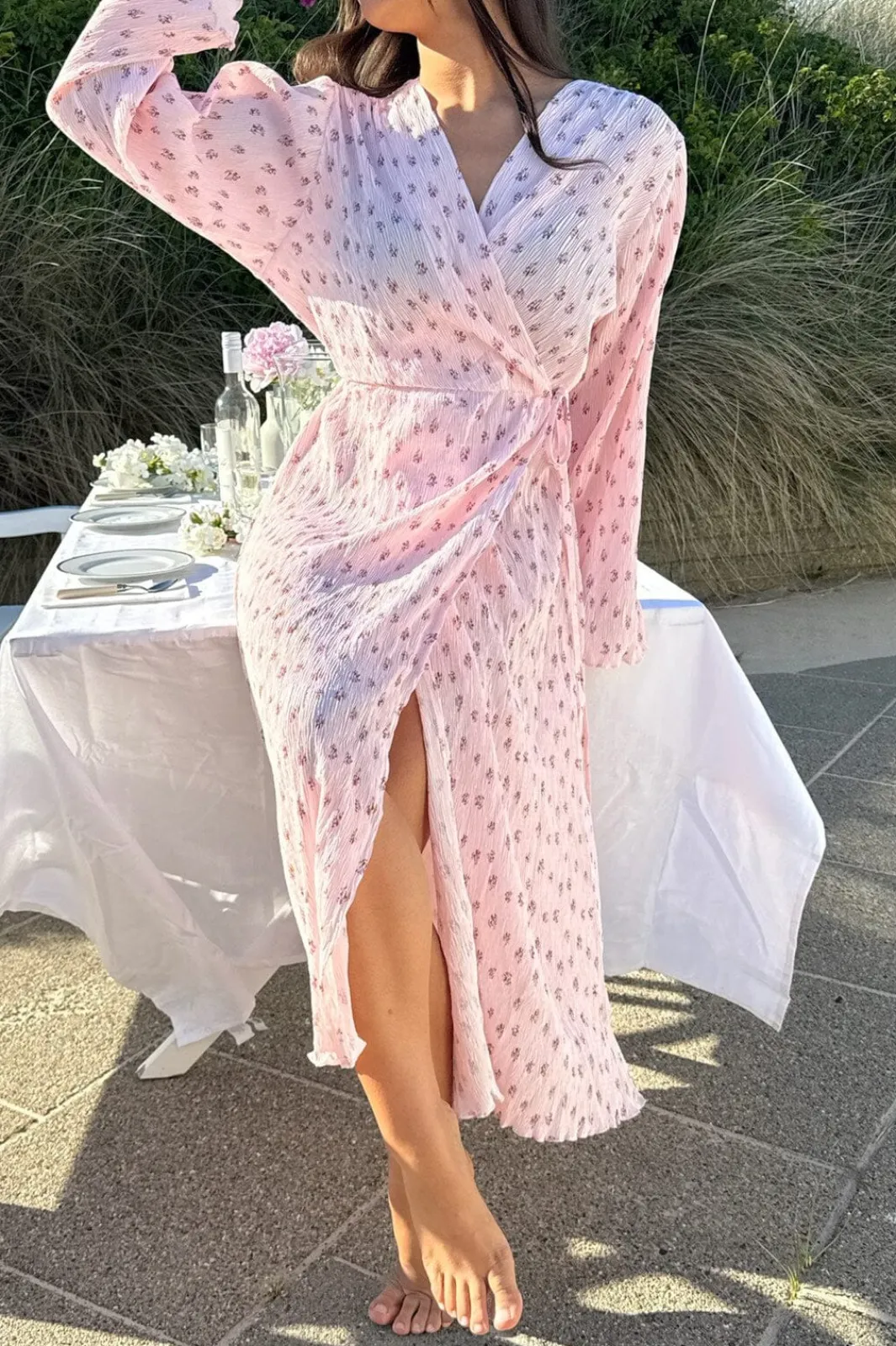 Online Ofeliaic Long Wrap Dress A23640 Kjoler