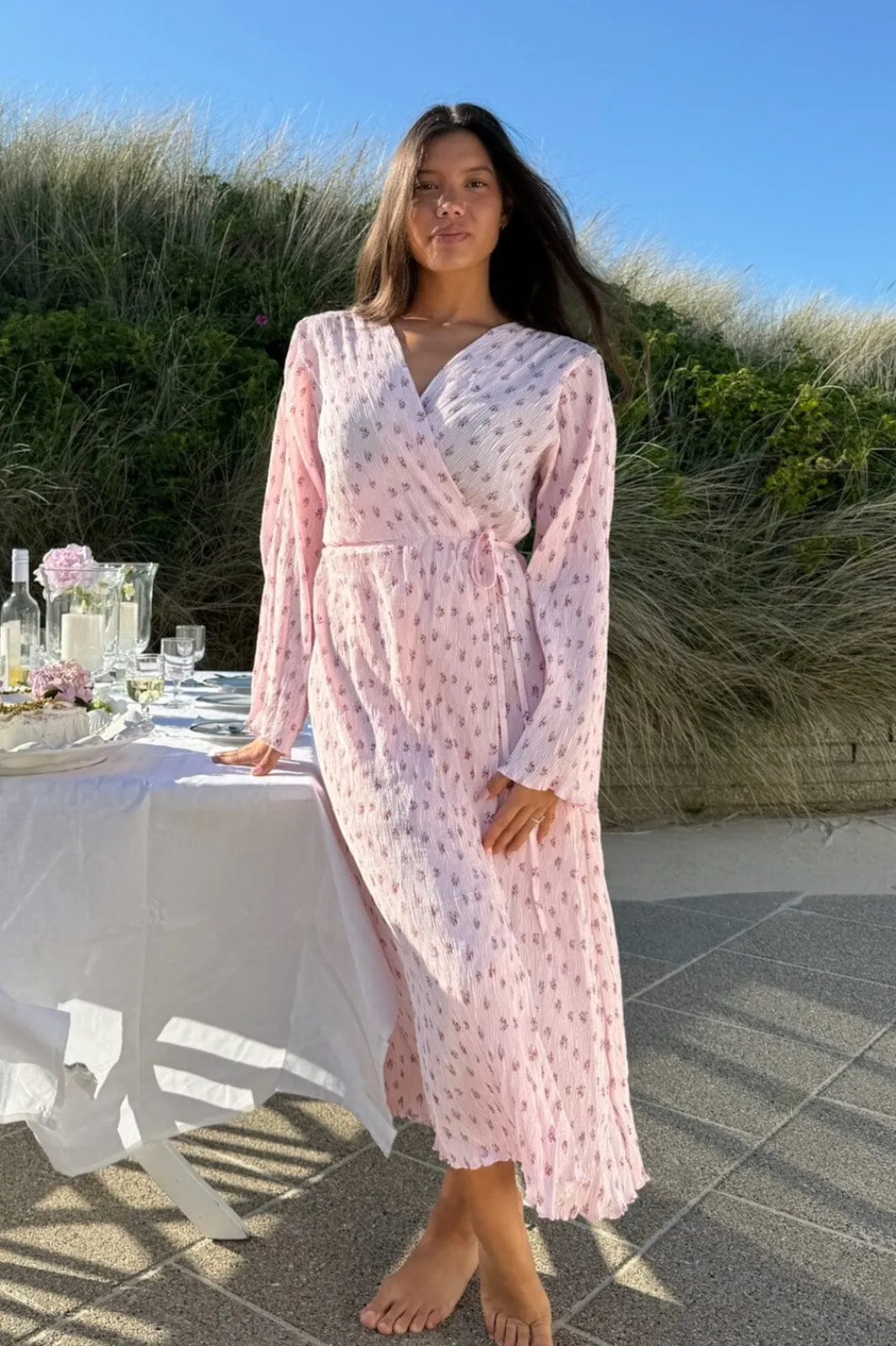 Online Ofeliaic Long Wrap Dress A23640 Kjoler
