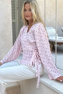 Hot Ofeliaic Wrap Shirt A23939 Bluser & Skjorter