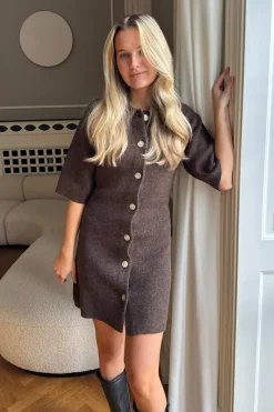 Best Oliviaic Knit Dress H105-1 Kjoler|Ammevenligt Tøj