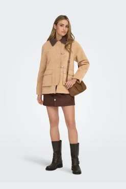 Sale Onlaggie Faux Suede Contrast Jacket Overtøj & Jakker