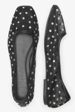 Only Shoes Ballerinaer<Onlakira-4 Mesh Studs Ballarina