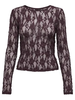 Onlalba L/S Lace Top Bluser & Skjorter