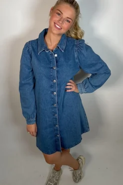 Clearance Onlalma L/S Dress Cro Kjoler|Ammevenligt Tøj