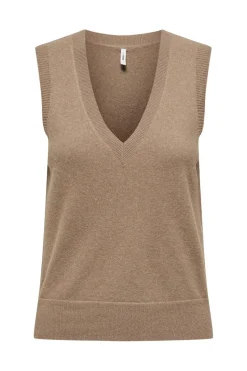 Only Strik|Bluser & Skjorter<Onlama Life Sl V-Neck Vest Cc Knt