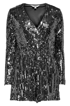 Only Jumpsuits<Onlamabel Ls Sequins Playsuit