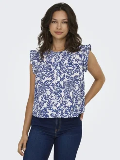 Onlamanda Chanee Cap Emb Top T-Shirts & Toppe