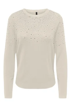 Only T-Shirts & Toppe<Onlanabella Ls Bling O-Neck Knt