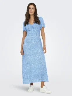 Discount Onlancona Ss V-Neck Dress Moch Kjoler