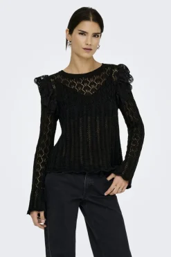Clearance Onlashley Ls O-Neck Mix Knt Strik|Bluser & Skjorter