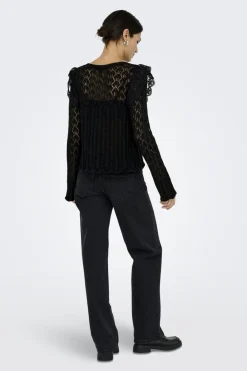 Clearance Onlashley Ls O-Neck Mix Knt Strik|Bluser & Skjorter