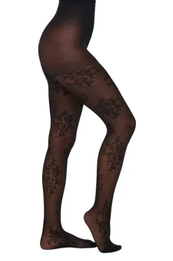New Onlaviaya Floral Tights Acc Bukser, Jeans & Leggings