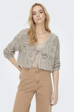 Best Onlbeach Life 7/8 Tie Cardigan Knt Ammevenligt Tøj|Cardigans