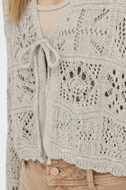 Best Onlbeach Life 7/8 Tie Cardigan Knt Ammevenligt Tøj|Cardigans