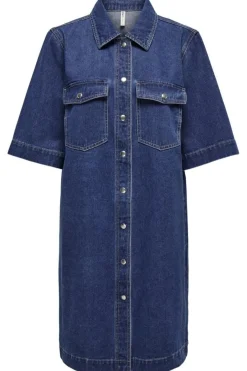 Clearance Onlbelle S/S Button Dress Gua Kjoler|Ammevenligt Tøj