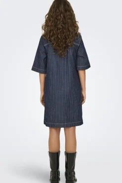 Only Kjoler|Ammevenligt Tøj<Onlbelle S/S Stripe Dress Gua