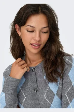 New Onlbrighton Life Ls Button Cardi Knt Cardigans|Ammevenligt Tøj