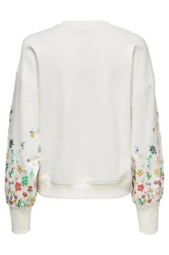 Outlet Onlbrooke L/S O-Neck Flower Swt Sweatsæt & Comfy Wear|Bluser & Skjorter