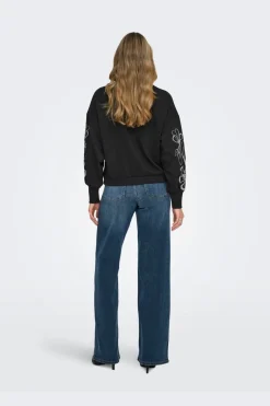 Only Sweatsæt & Comfy Wear|Bluser & Skjorter<Onlbrooke L/S O-Neck Flower Swt