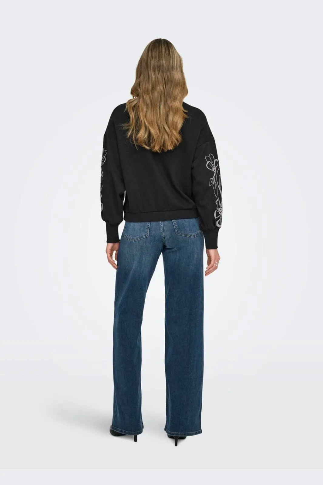 Only Sweatsæt & Comfy Wear|Bluser & Skjorter<Onlbrooke L/S O-Neck Flower Swt