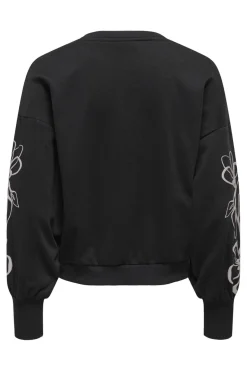 Only Sweatsæt & Comfy Wear|Bluser & Skjorter<Onlbrooke L/S O-Neck Flower Swt
