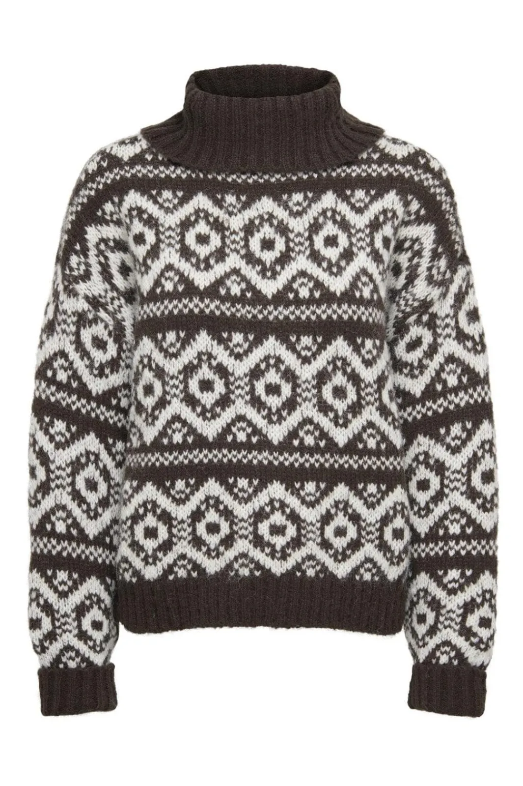 Only Strik|Bluser & Skjorter<Onlcarin Life Ls Jq Loose Rolln Knt