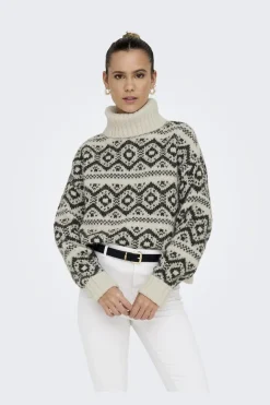 Outlet Onlcarin Life Ls Jq Loose Rolln Knt Strik|Bluser & Skjorter