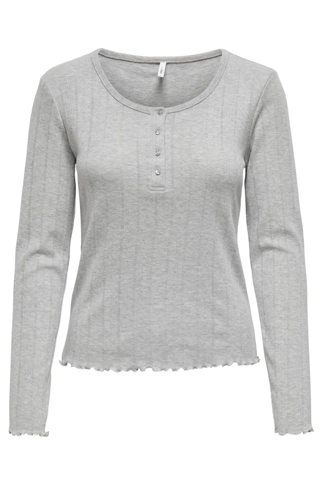 Only Sæt 🛍️|T-Shirts & Toppe<Onlcarlotta L/S O-Neck Button Top