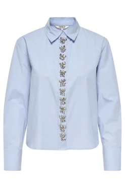 Outlet Onlcarly Ls Reg Embelis Shirt Bluser & Skjorter|Ammevenligt Tøj