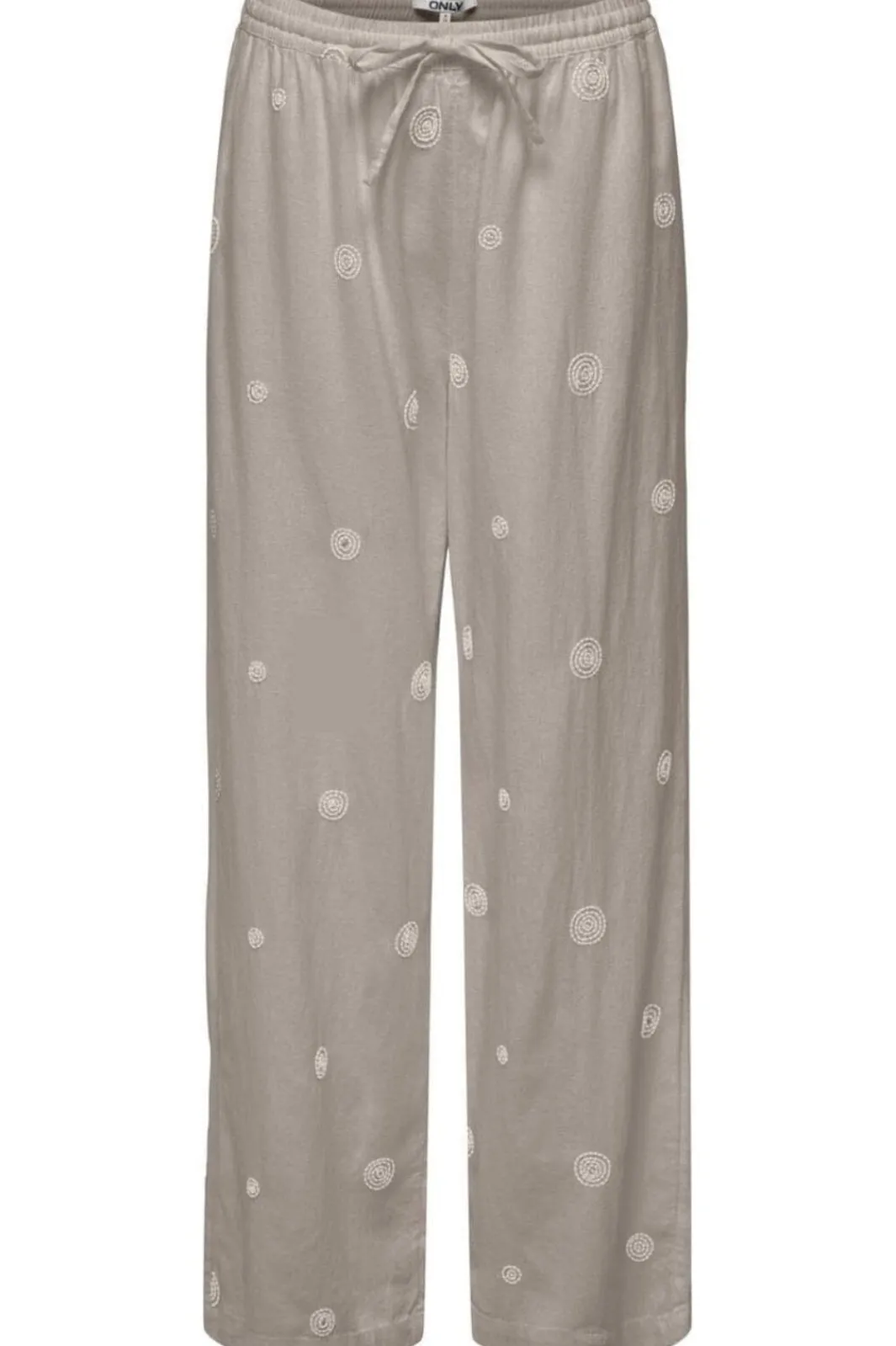 Only Sæt 🛍️|Bukser, Jeans & Leggings<Onlcaro Linen Bl Emb Wide Pant Cc