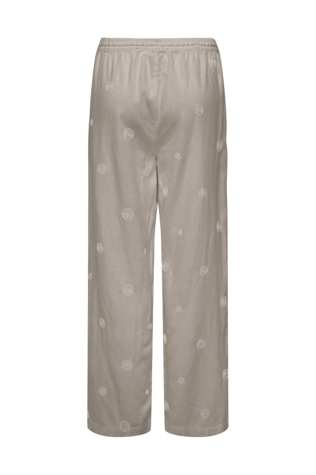Only Sæt 🛍️|Bukser, Jeans & Leggings<Onlcaro Linen Bl Emb Wide Pant Cc