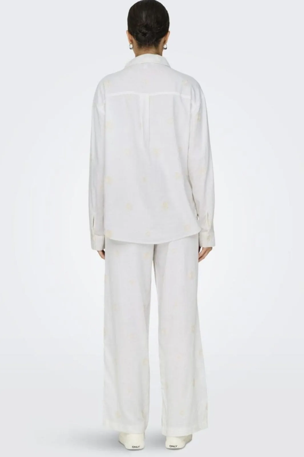 Only Bluser & Skjorter|Sæt 🛍️<Onlcaro L/S Linen Bl Emb Shirt Cc