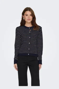 Online Onlchester Life Ls Stripe Cardi Cc Knt Cardigans|Ammevenligt Tøj