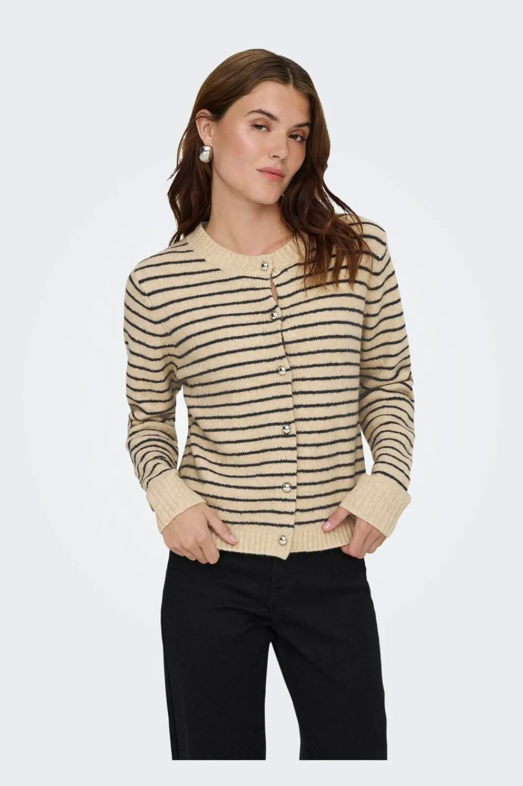 Only Cardigans|Ammevenligt Tøj<Onlchester Life Ls Stripe Cardi Cc Knt