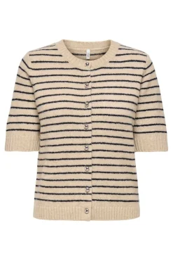 New Onlchester Life Ss Stripe Cardi Cc Knt Cardigans