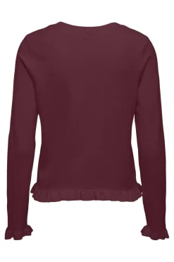 Only Cardigans|Ammevenligt Tøj<Onlcinderel Ls Frill Cardigan Knt