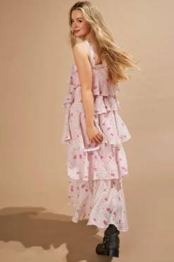 Only Kjoler<Onlcinderella S/L Layered Dress