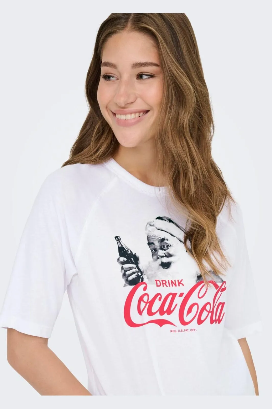 Sale Onlcoca Cola Xmas Life S/S Top T-Shirts & Toppe