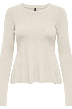 Sale Onlcoco Life Ls Rib Oneck Peplum Cc Knt Strik|Bluser & Skjorter