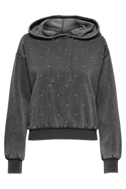 Only Sæt 🛍️|Sweatsæt & Comfy Wear<Onlcoen L/S Rhinestone Hood Swt